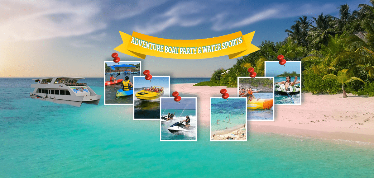 Adventure Cruise Party with Watersports – AC Cruise with Lunch